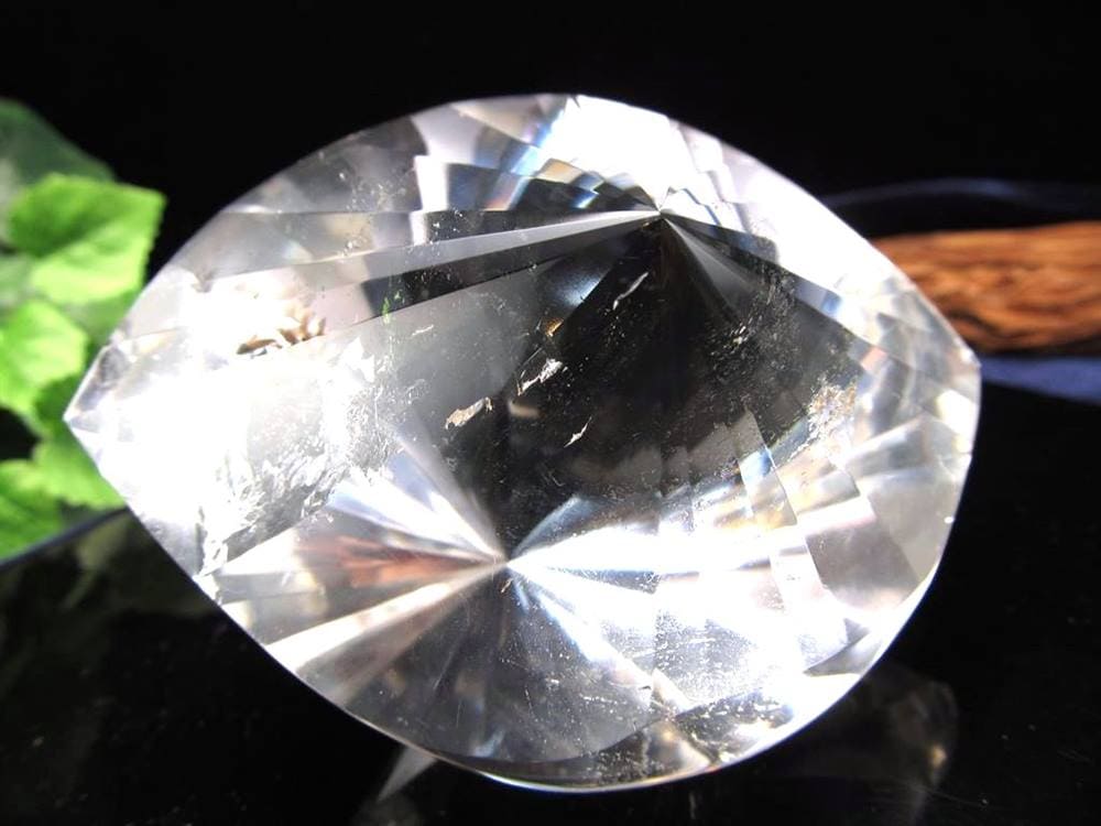 天然水晶 ツイストファセットカット クリスタル レムリアンシードクリスタル