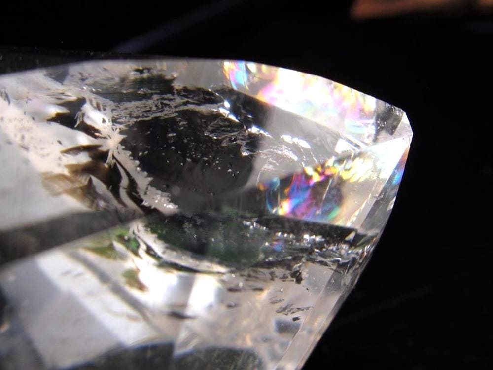 天然水晶 ツイストファセットカット クリスタル レムリアンシードクリスタル