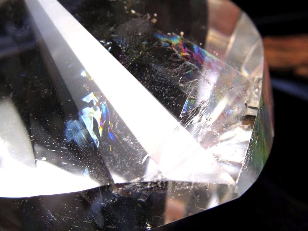天然水晶 ツイストファセットカット クリスタル レムリアンシードクリスタル
