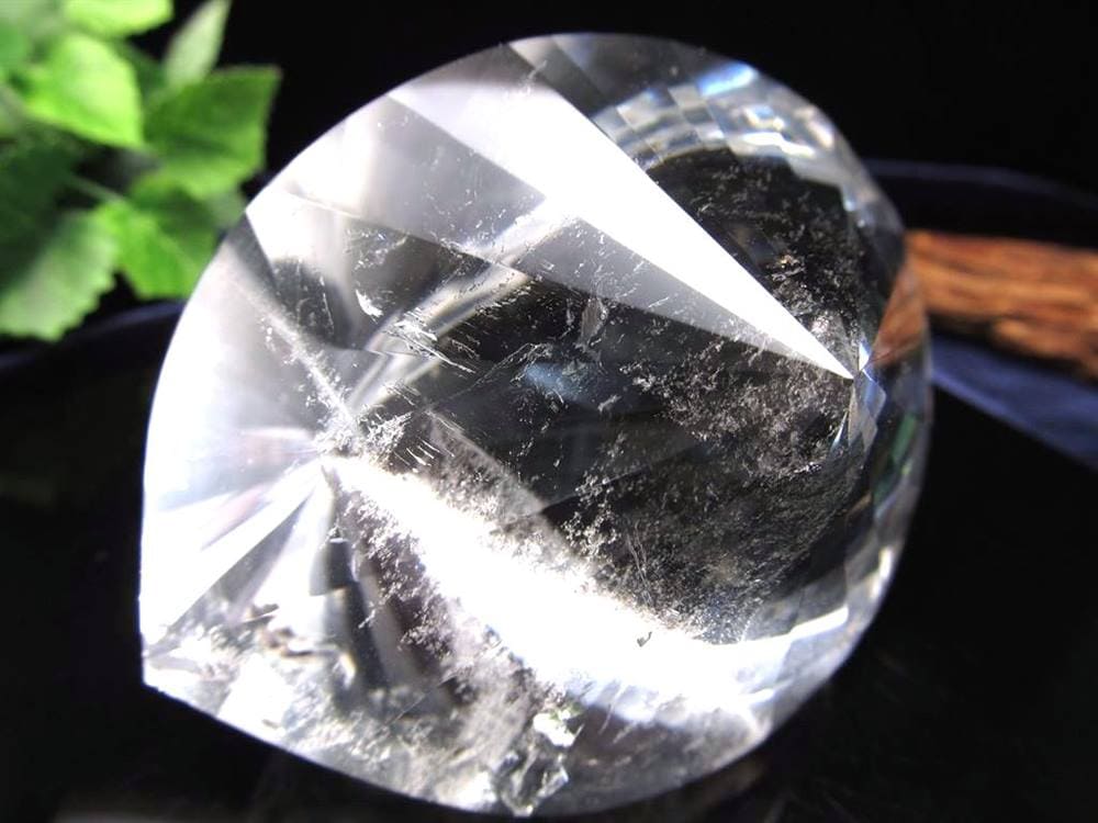 天然水晶 ツイストファセットカット クリスタル レムリアンシードクリスタル