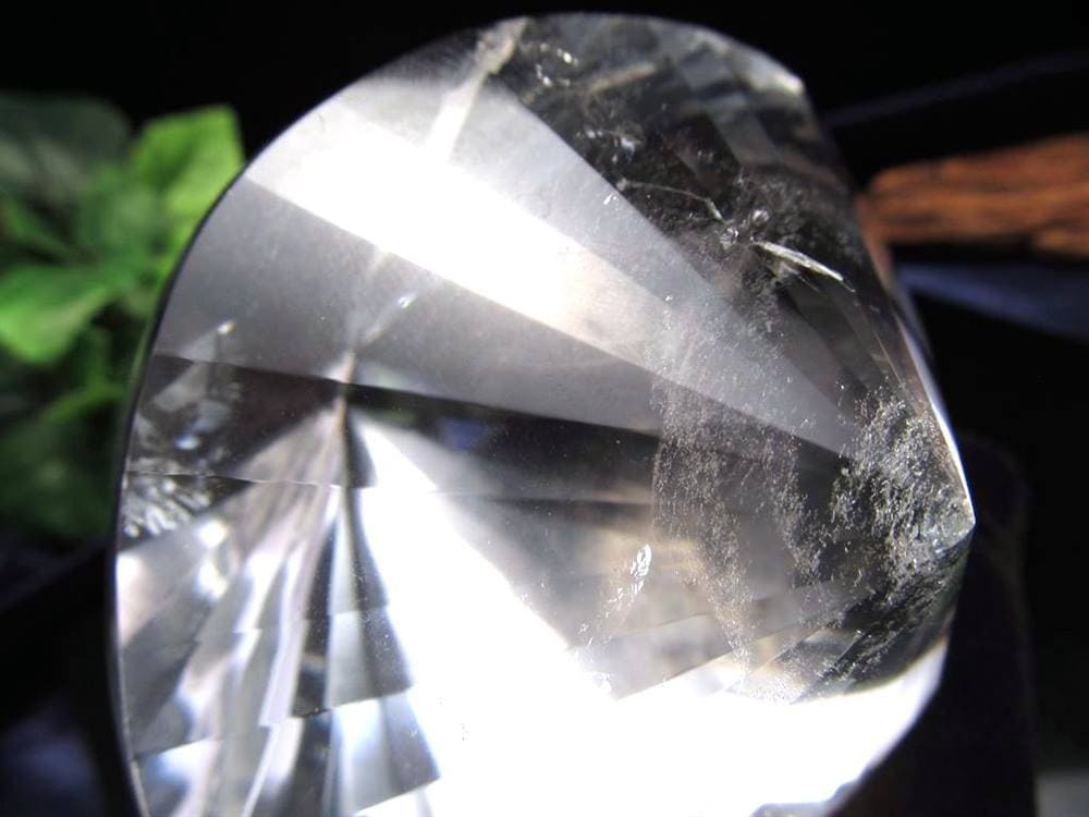 天然水晶 ツイストファセットカット クリスタル レムリアンシードクリスタル