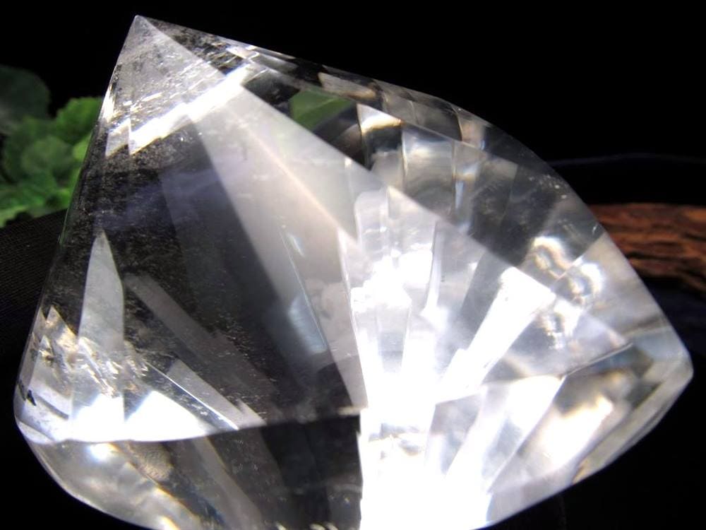 天然水晶 ツイストファセットカット クリスタル レムリアンシードクリスタル