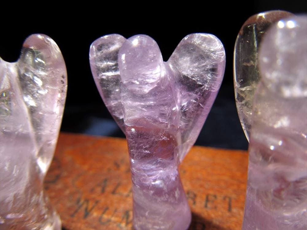 紫水晶 アメジスト エンジェル 彫刻置物 インテリア