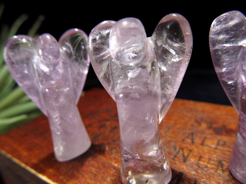 紫水晶 アメジスト エンジェル 彫刻置物 インテリア