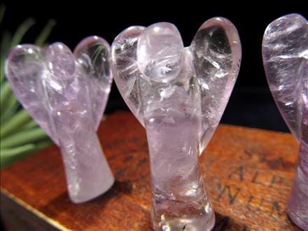 紫水晶 アメジスト エンジェル 彫刻置物 インテリア
