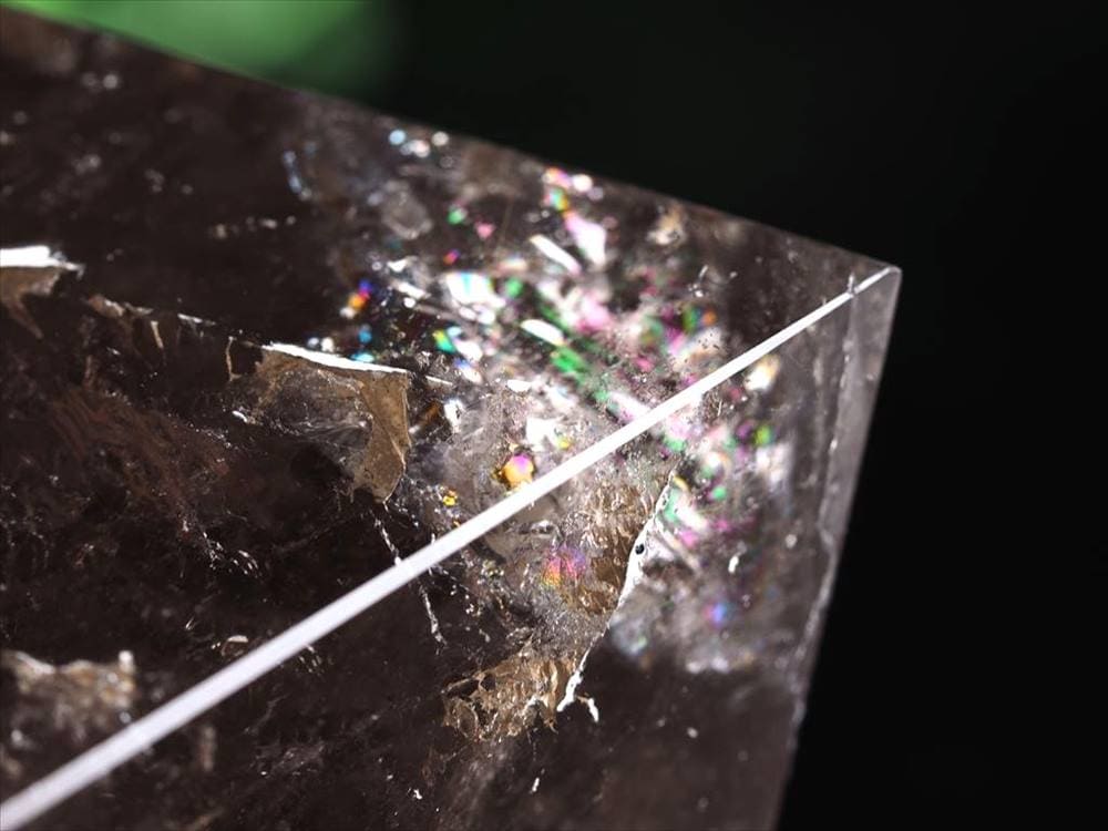 スモーキークォーツ 置物 正多面体 プラトン 煙水晶