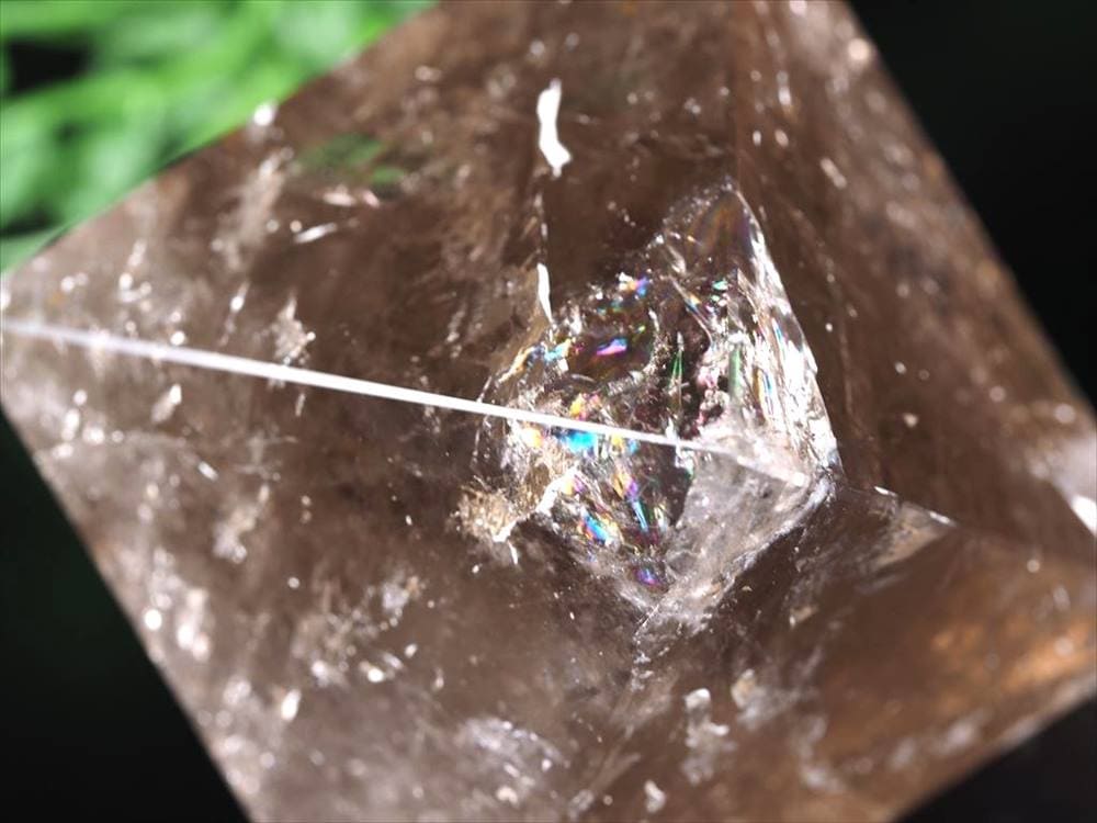 スモーキークォーツ 置物 正多面体 プラトン 煙水晶
