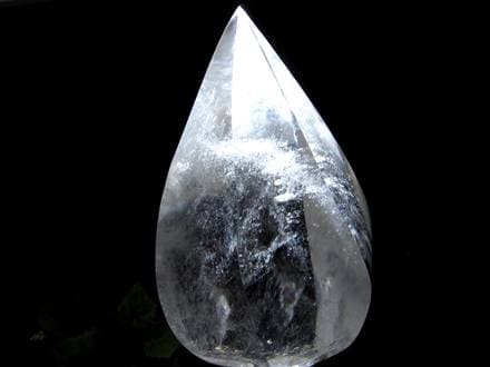 水晶 クリスタル フレイム型置物 インテリア ねじれ