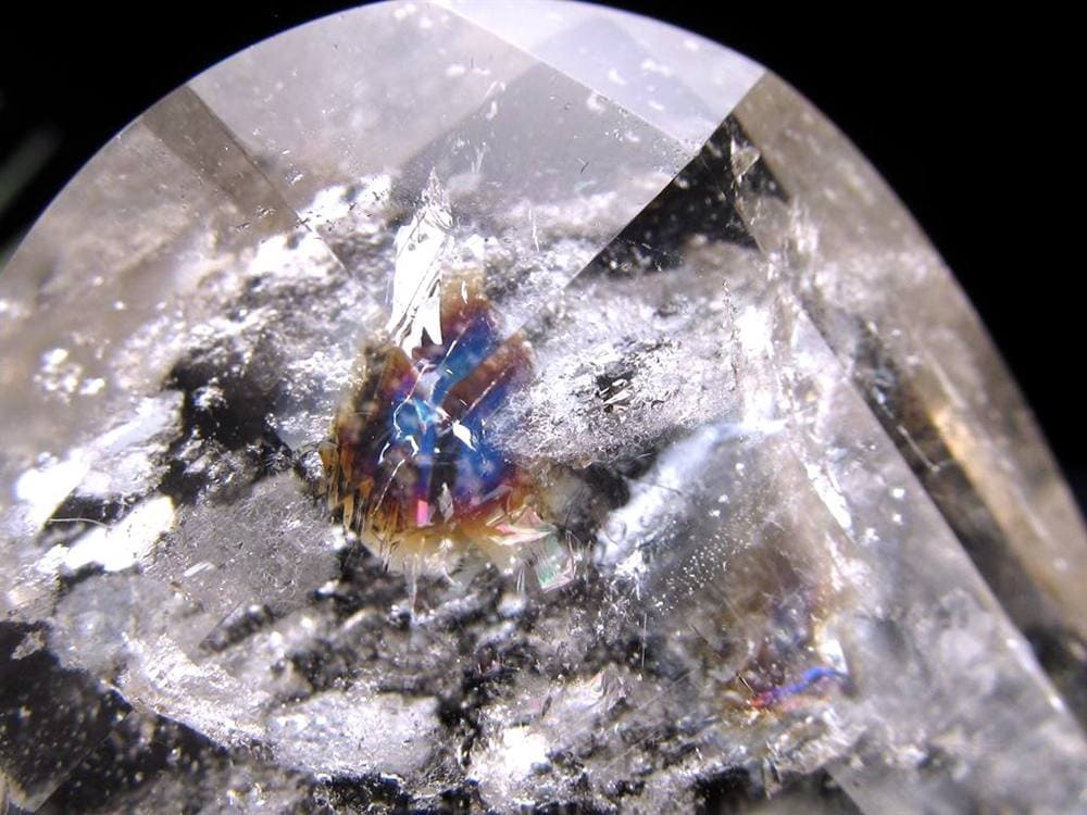 天然水晶 ハートカット オブジェ ブラジル産 置物