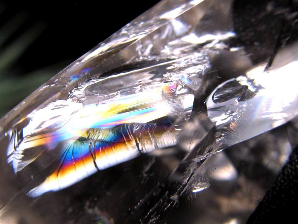 天然水晶 ハートカット オブジェ ブラジル産 置物