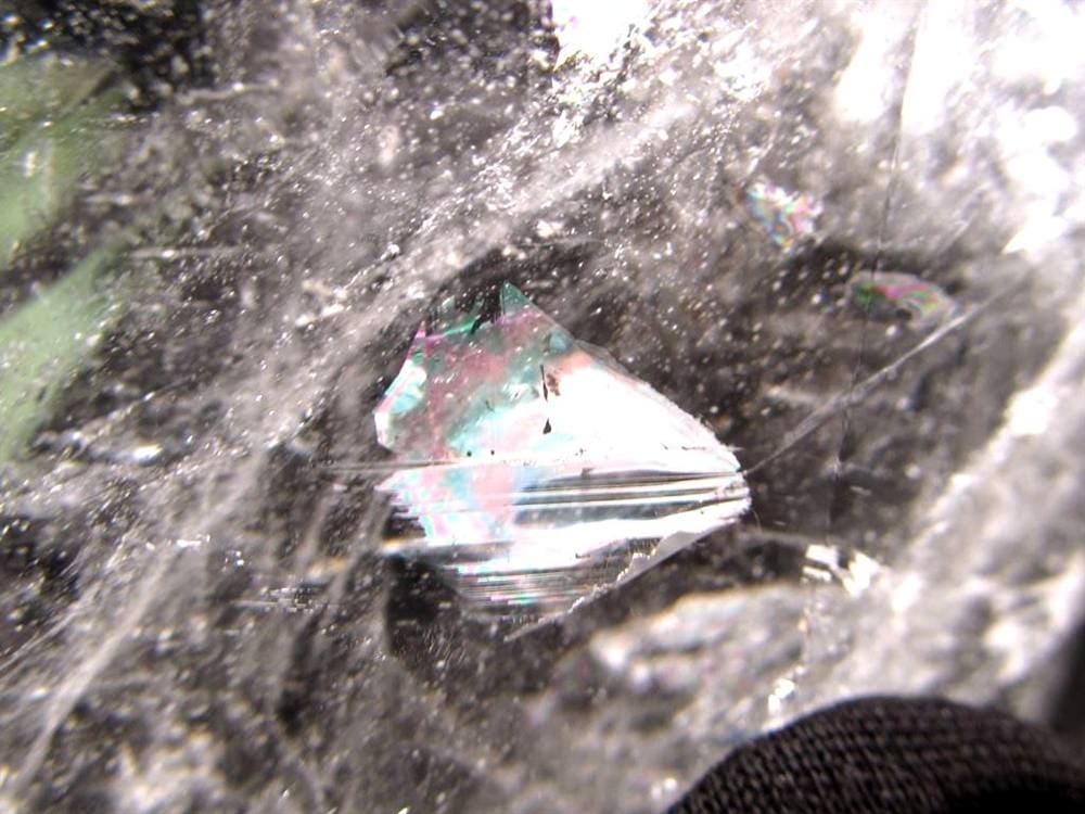 天然水晶 ハートカット オブジェ ブラジル産 置物