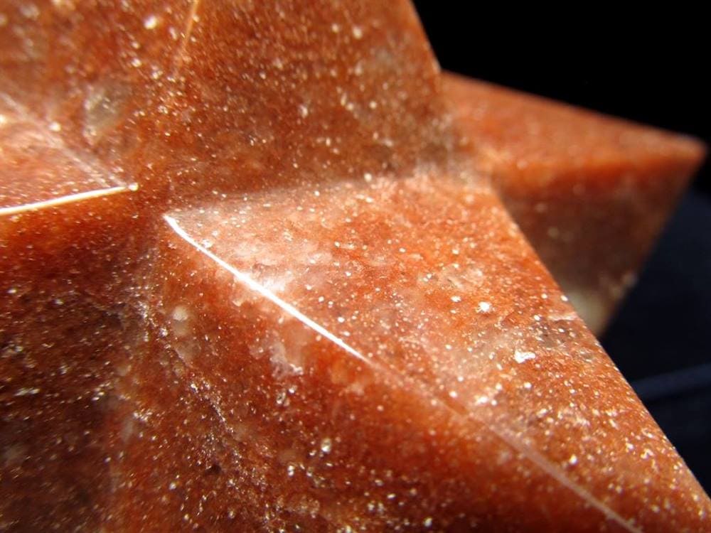 アステロイド レッドアベンチュリン 砂金石 小星型12面体 置物