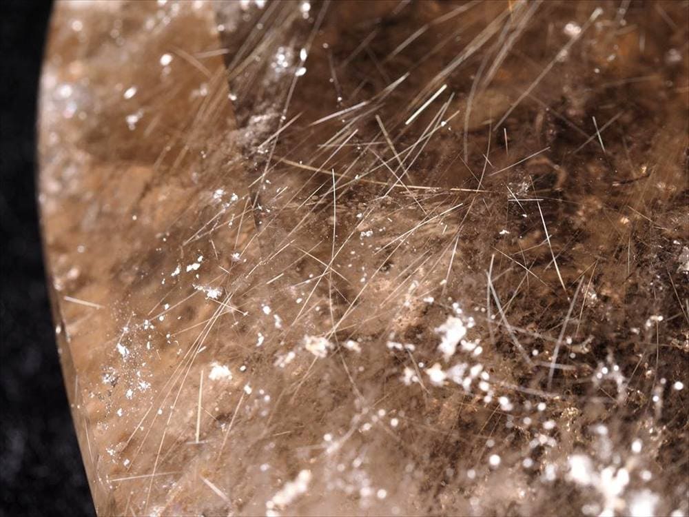 スモーキークォーツ 煙水晶 ハートカットオブジェ ゴールドルチル ルチルレイテッドクォーツ