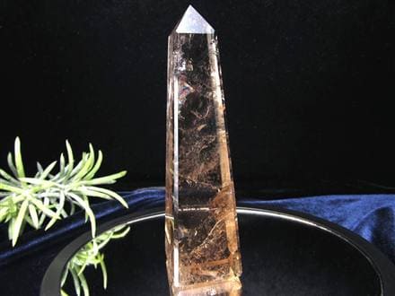 オベリスク インテリア ポイント スモーキークォーツ 煙水晶 浄化
