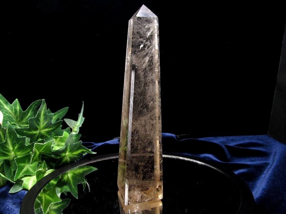 オベリスク インテリア ポイント スモーキークォーツ 煙水晶 浄化