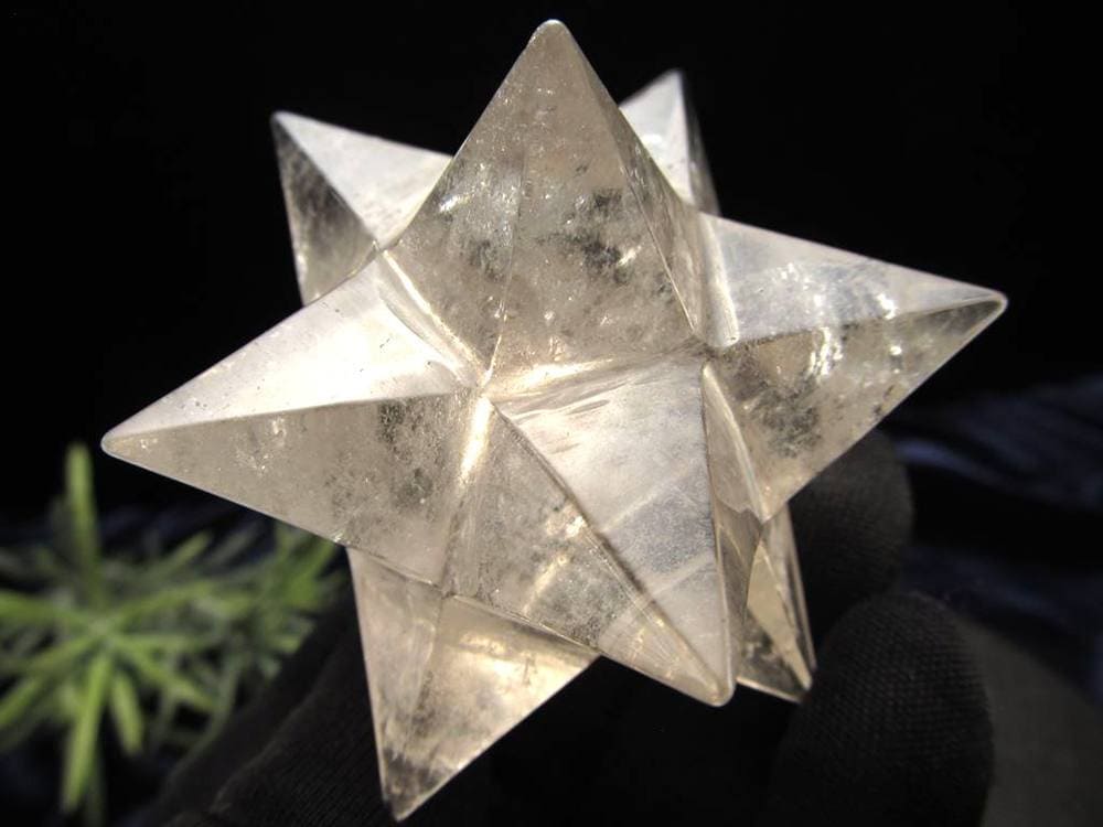 アステロイド スモーキークォーツ 煙水晶 小星型12面体 置物
