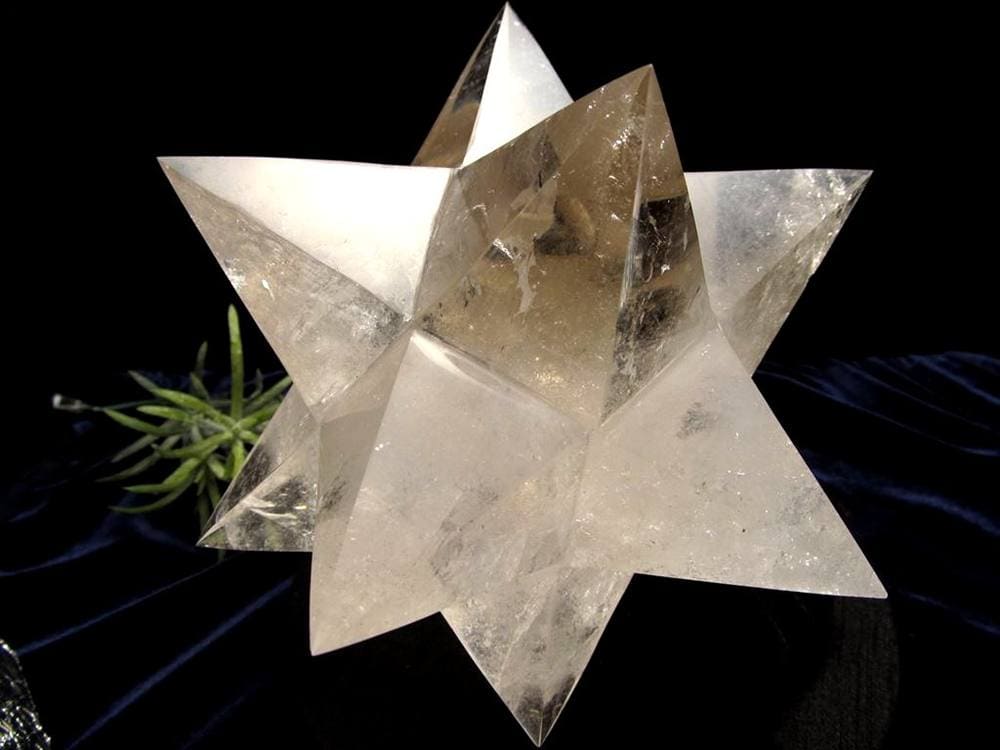 アステロイド スモーキークォーツ 煙水晶 小星型12面体 置物