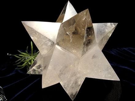 アステロイド スモーキークォーツ 煙水晶 小星型12面体 置物