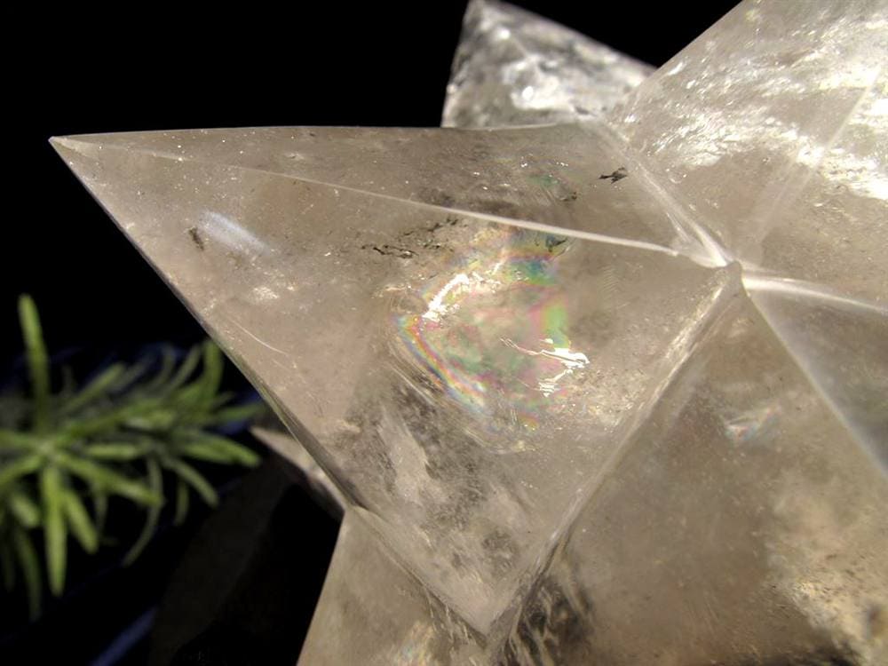 アステロイド スモーキークォーツ 煙水晶 小星型12面体 置物