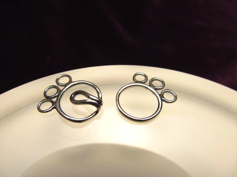 ◇高品質Silver925パーツ◇ネックレスやワイヤーブレスに！◇3連
