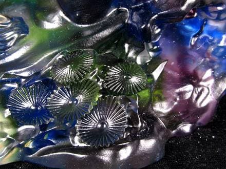 関羽 三国志 クリスタルガラス 置物 雲長