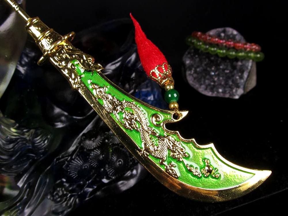 関羽 三国志 クリスタルガラス 置物 雲長