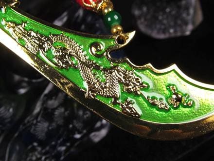 関羽 三国志 クリスタルガラス 置物 雲長