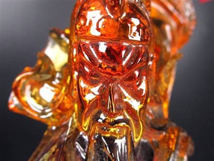 関羽 三国志 クリスタルガラス 置物 雲長