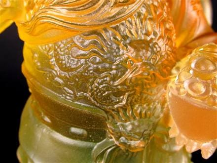 関羽 三国志 クリスタルガラス 置物 雲長