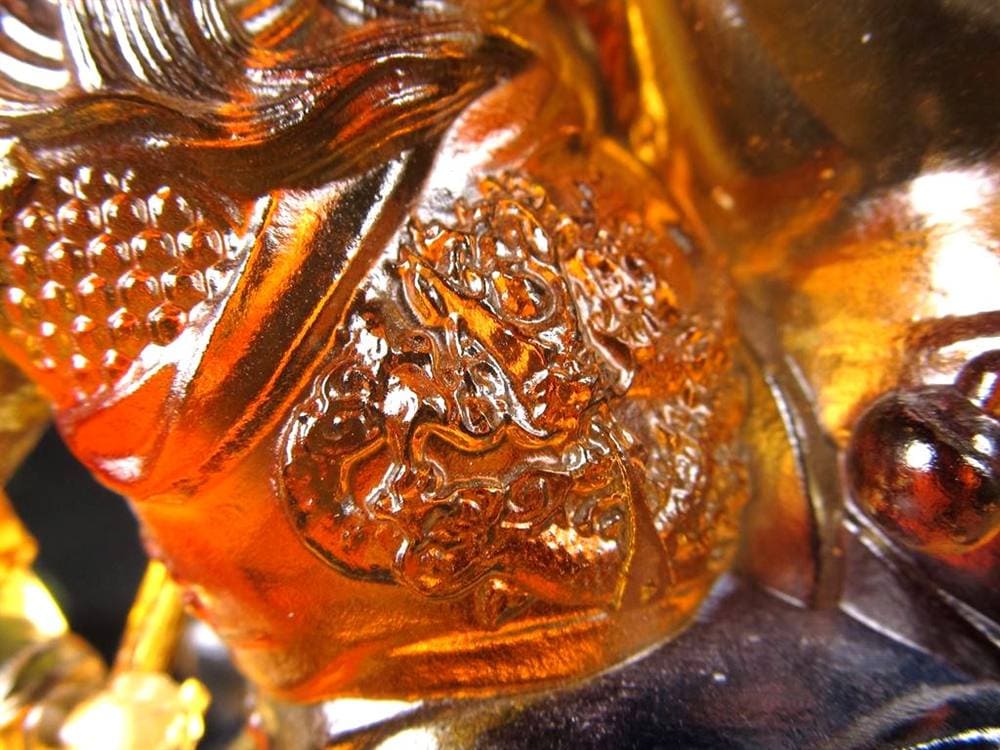 関羽 三国志 クリスタルガラス 置物 雲長