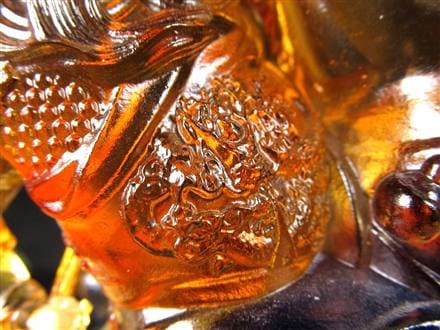 関羽 三国志 クリスタルガラス 置物 雲長