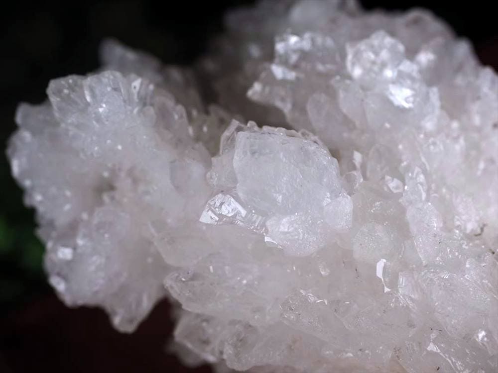 アラゴナイト フロスフェリ 結晶原石 白色 カルサイト