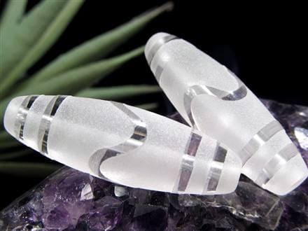 天珠 水晶 クリスタル天珠 水晶天珠