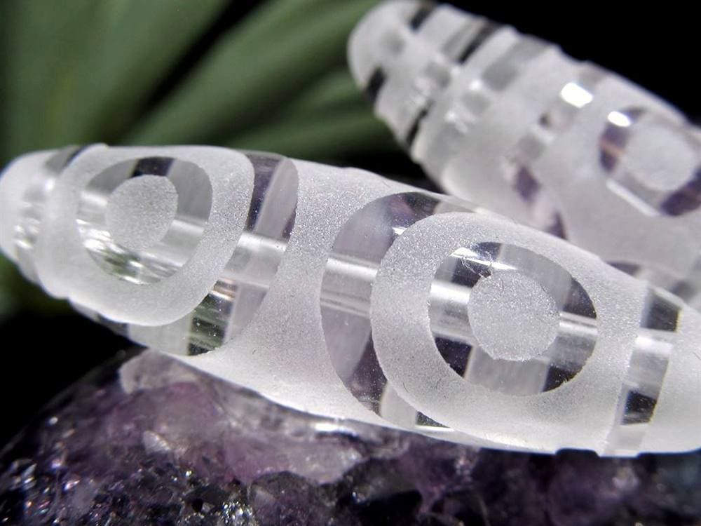 天珠 水晶 クリスタル天珠 水晶天珠