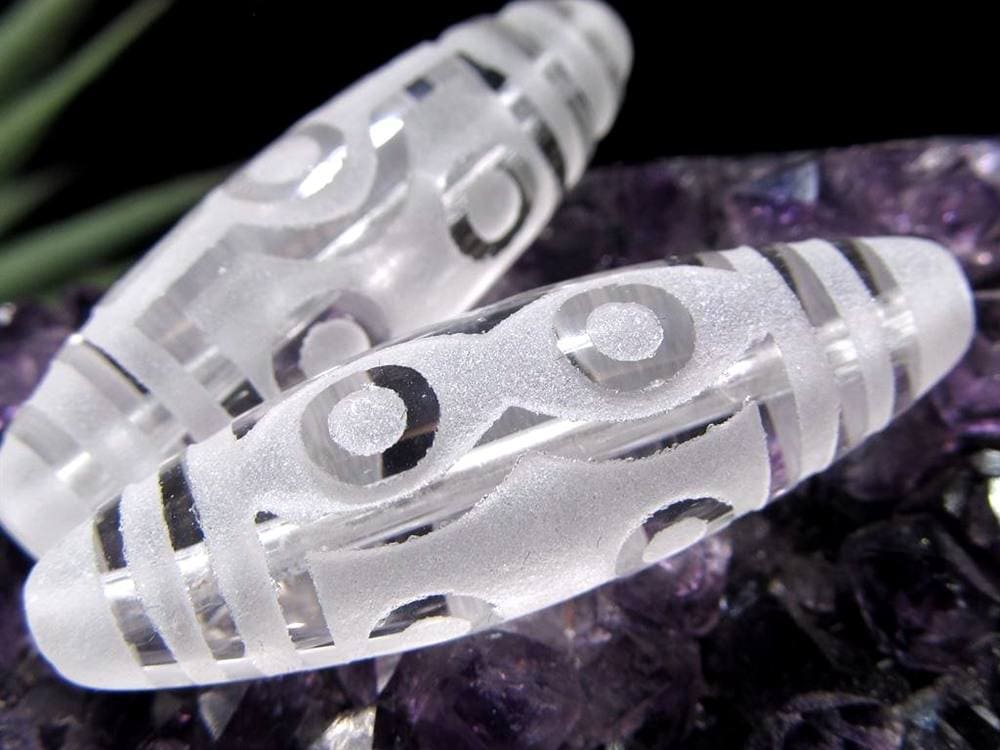 天珠 水晶 クリスタル天珠 水晶天珠