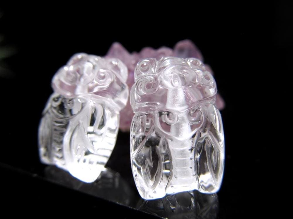 水晶 パワーストーン パーツ クリスタル 彫刻 アクセサリー