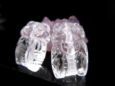 水晶 パワーストーン パーツ クリスタル 彫刻 アクセサリー