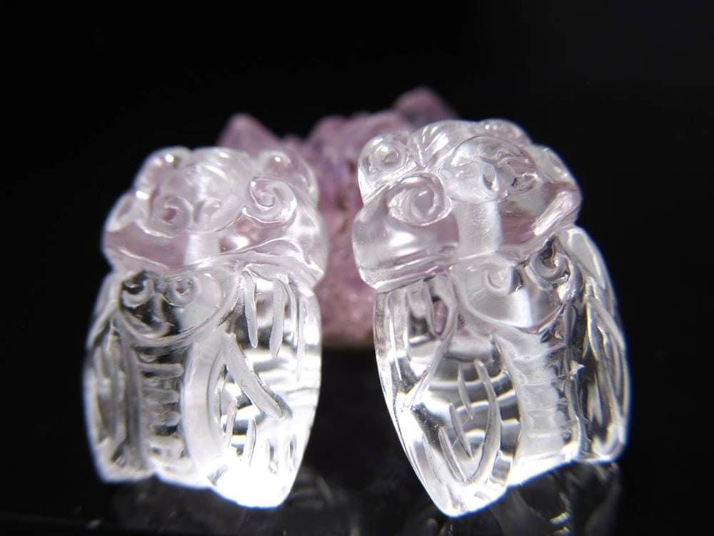 水晶 パワーストーン パーツ クリスタル 彫刻 アクセサリー