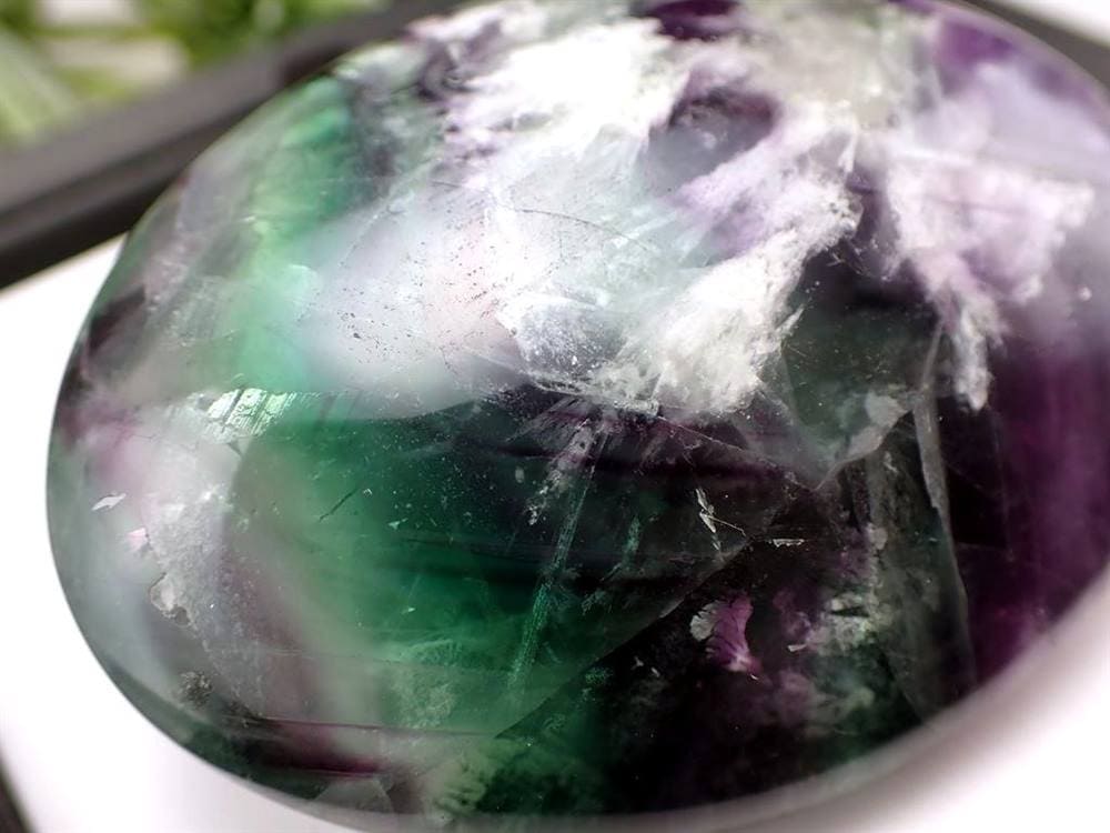 フローライト 蛍石 タンブル ポリッシュ 握り石