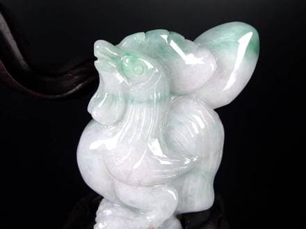 翡翠 ジェイド 干支 十二支 彫刻 置物