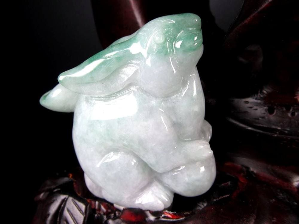 翡翠 ジェイド 干支 十二支 彫刻 置物