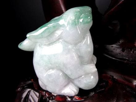 翡翠 ジェイド 干支 十二支 彫刻 置物