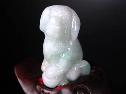 翡翠 ジェイド 干支 十二支 彫刻 置物