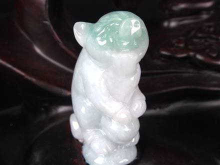 翡翠 ジェイド 干支 十二支 彫刻 置物