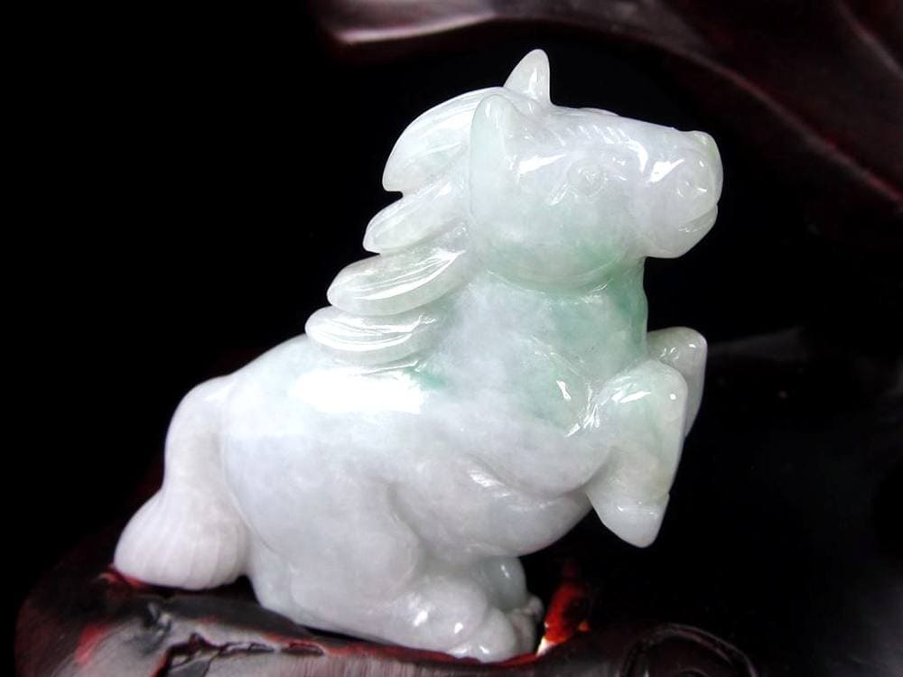翡翠 ジェイド 干支 十二支 彫刻 置物