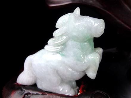 翡翠 ジェイド 干支 十二支 彫刻 置物