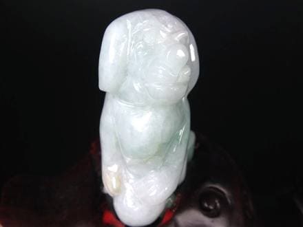 翡翠 ジェイド 干支 十二支 彫刻 置物