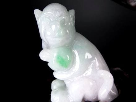 翡翠 ジェイド 干支 十二支 彫刻 置物