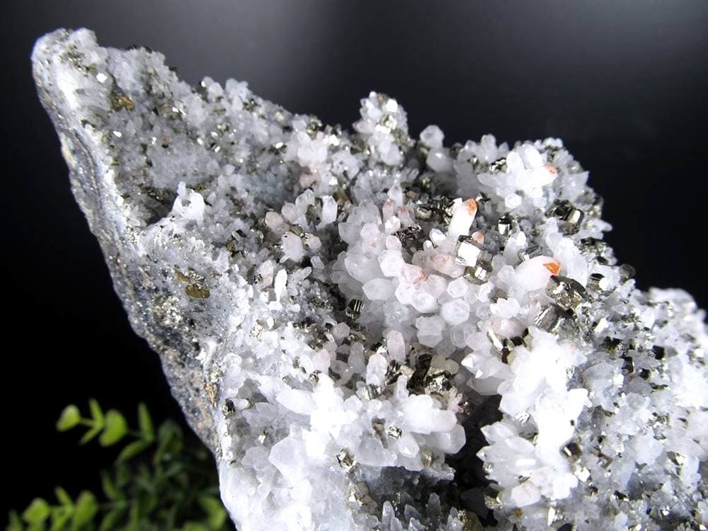 パイライト共生 水晶 黄鉄鉱 クォーツ クラスター