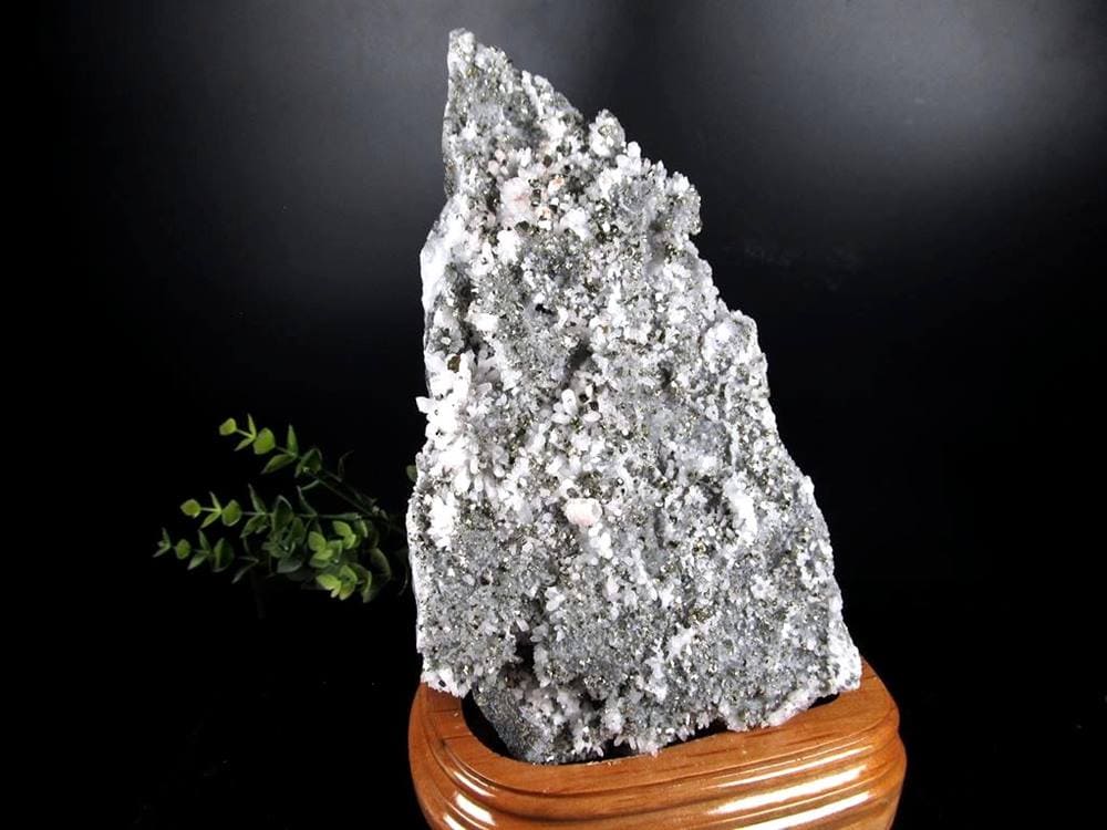 パイライト共生 水晶 黄鉄鉱 クォーツ クラスター